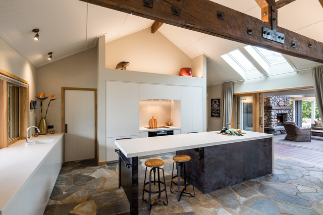 Lakeside Retreat rustic-kitchen