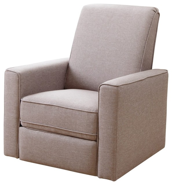 Abbyson Living Hampton Fabric Swivel Glider Recliner Transitional