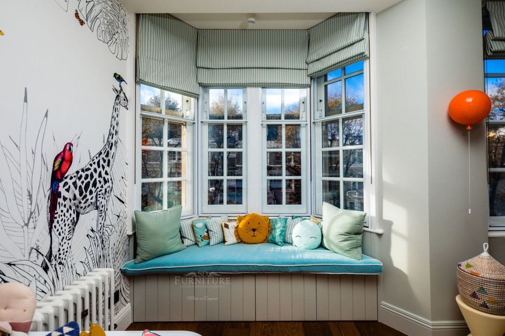Design ideas for a contemporary kids' room in London.