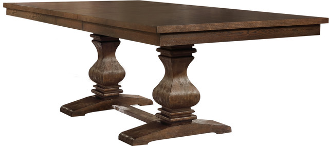 Rectangular Walnut Extension Dining Table - Traditional - Dining Tables