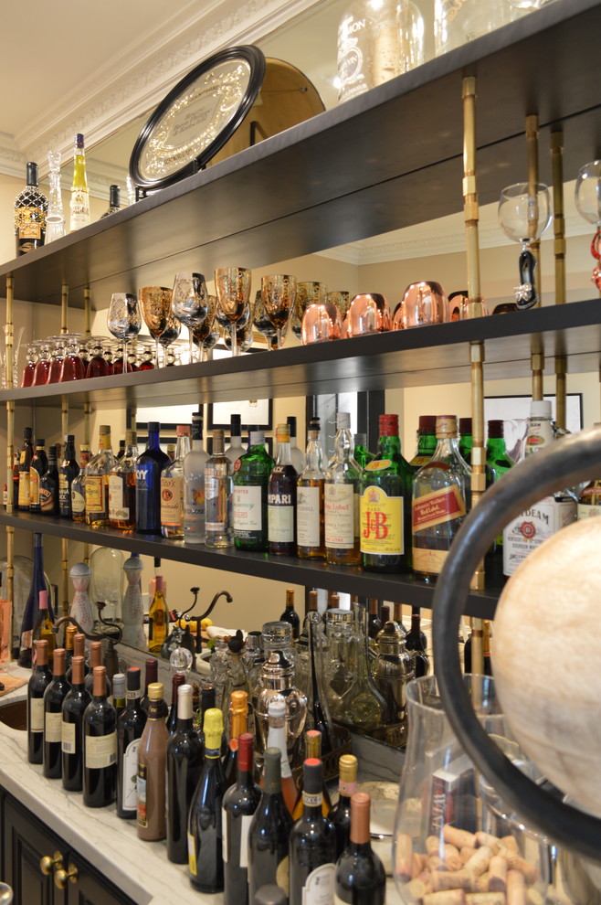 Custom Home Bar Shelving - Traditional - Phoenix - by An Original, Inc ...