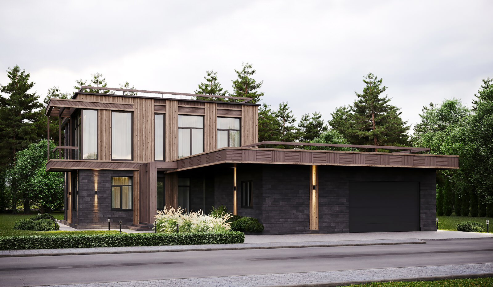 Современный коттедж в скандинавском стиле