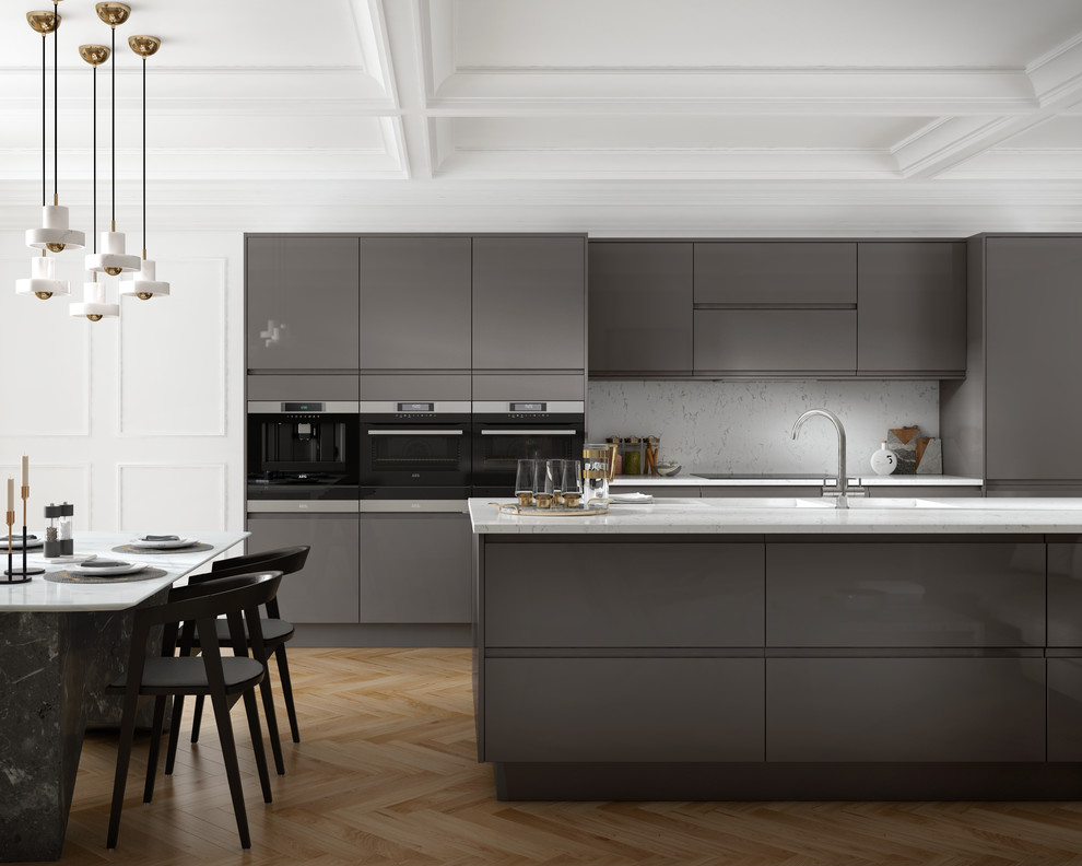 Sofia Graphite Traditional Meets Contemporary Kitchen ...