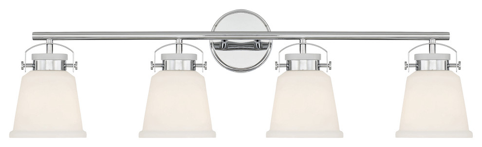 Kaden 4-Light Bathroom Vanity Light, Polished Chrome