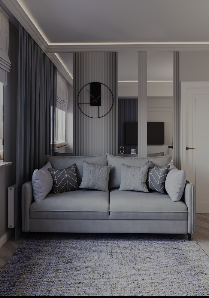 ЖК Статус г. Иваново, Дизайн-проект квартиры 47 м2, Кухня-гостиная