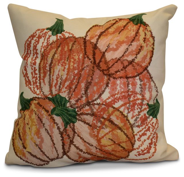 Pumpkin Ebydesign Trellis Decorative Pillow