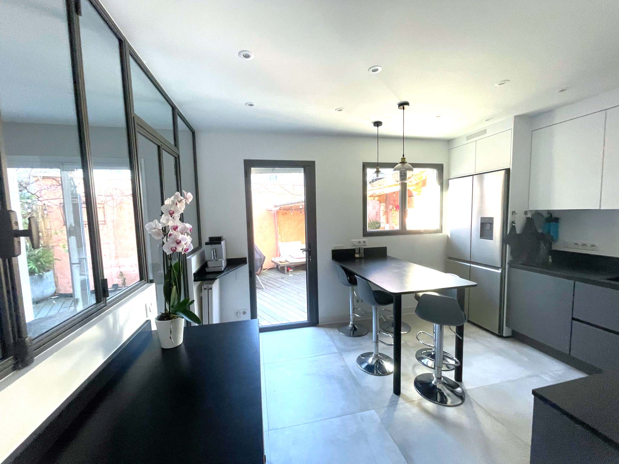 Rénovation totale séjour cuisine