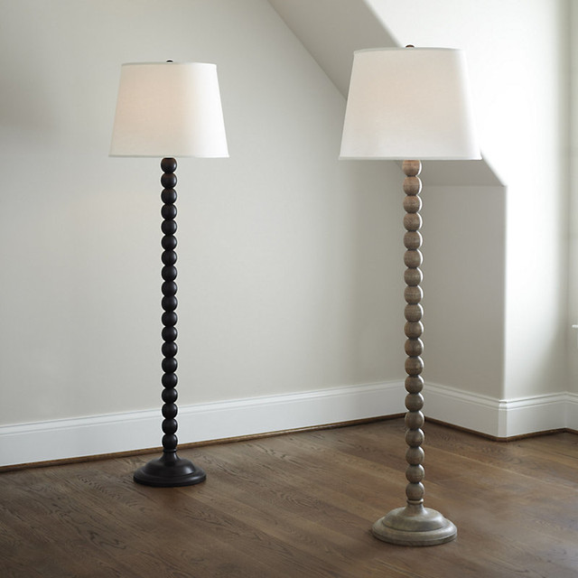 Sloan Wood Ball Floor Lamp