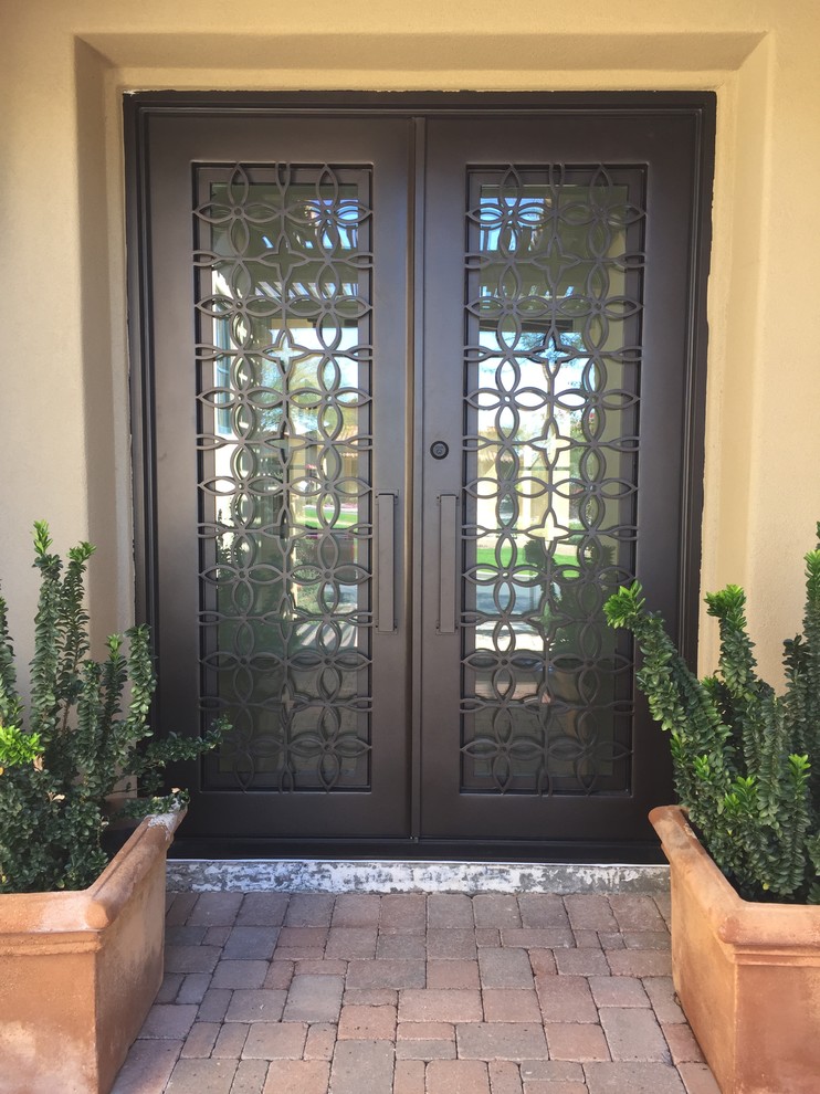 Entryway - transitional entryway idea in Phoenix