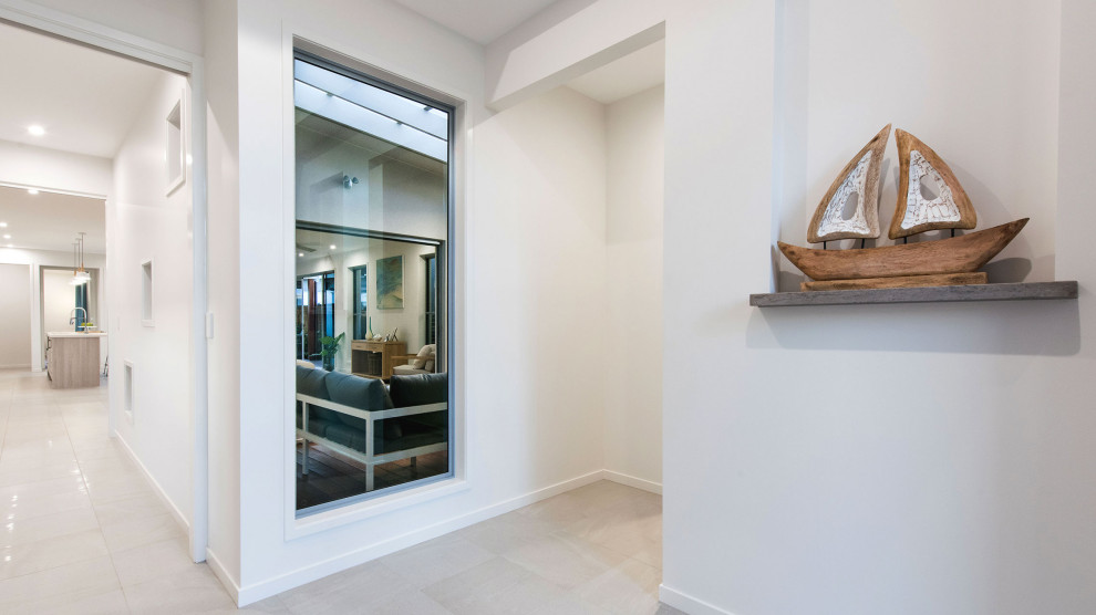Ultra Silver Aluminium Fixed Window - Modern - Hall - Brisbane - by ...