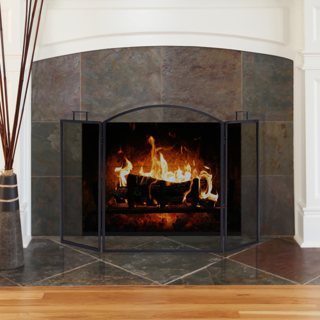 Elevate Your Home with Houzz-Recommended Fireplace Screens