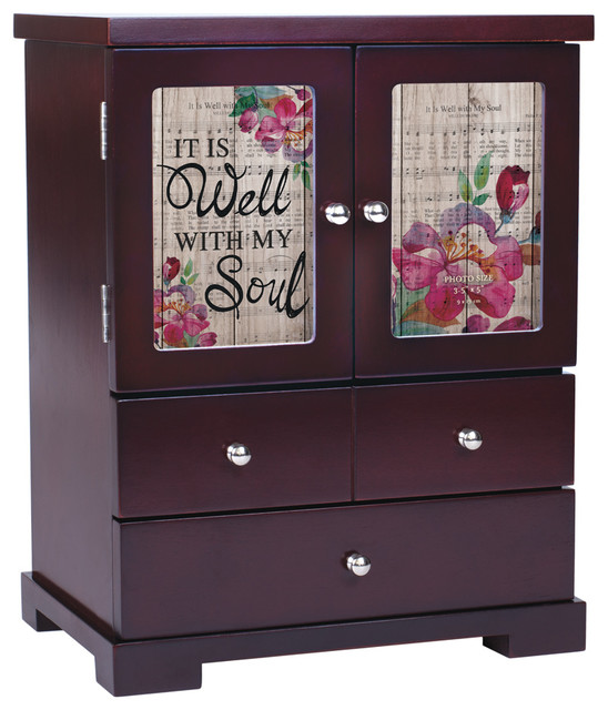 It Is Well With My Soul, Cherry Jewelry Armoire