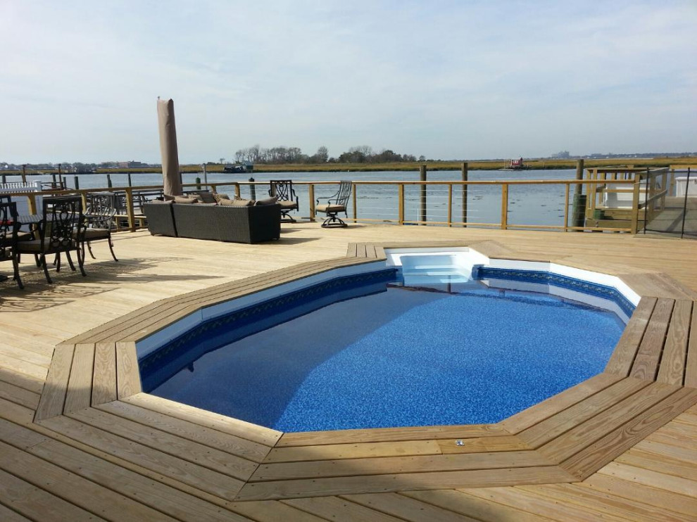 semi Inground Pools Pool Raleigh by Pool Store and More 888 89