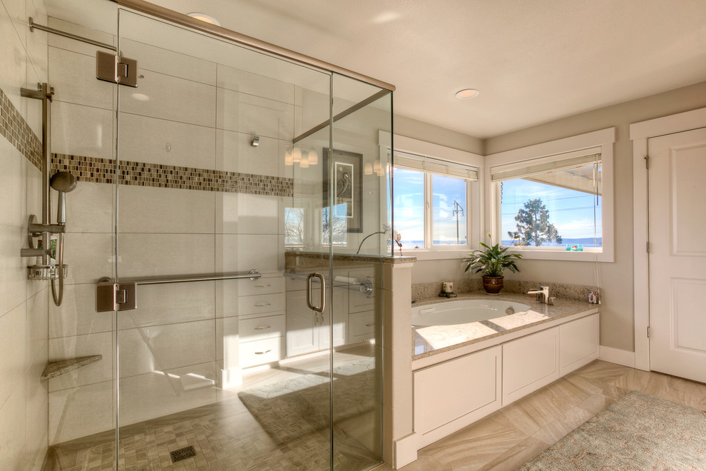 Bathroom - contemporary bathroom idea in Seattle