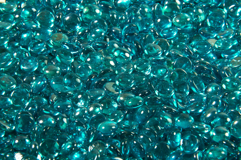 Fire Glass Media Accessories- Aquamarine Gems