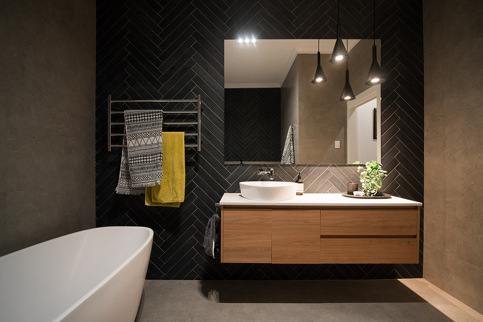 Contemporary bathroom in Adelaide.