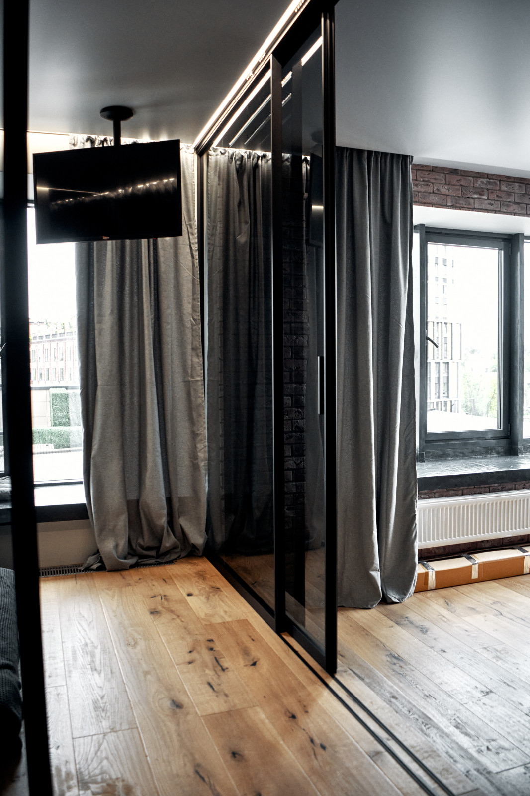 Угловая интерьерная перегородка raumplus