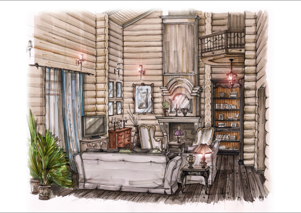 Houzz in Aprelevka, Moscow.