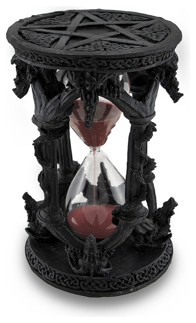 Gothic Dragon Pentacle 5 Minute Hourglass Timer Sand Timer