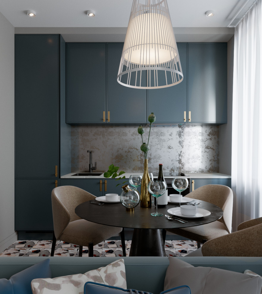 Квартира-студия с яркими акцентами