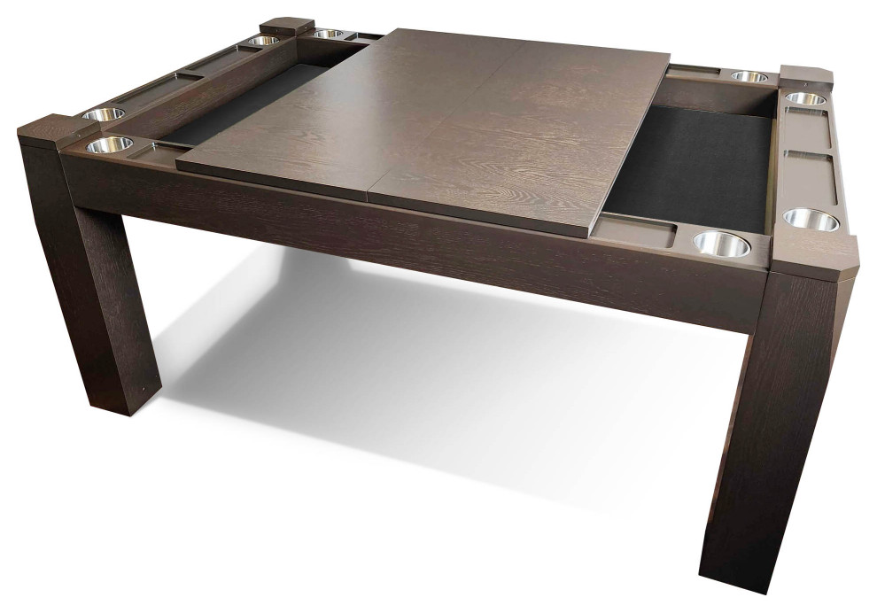 Origins American Walnut Game Table, With Dining Top Contemporary Game Tables by BBO Poker