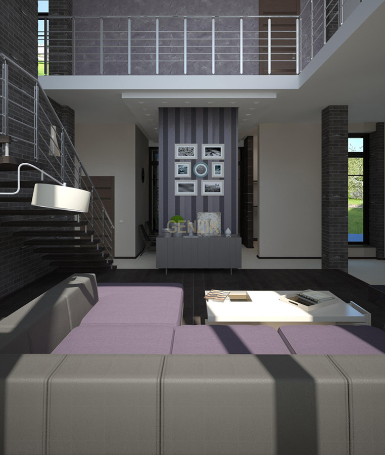 Интерьер коттеджа в современном стиле