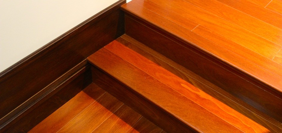 Design ideas for a mid-sized arts and crafts wood staircase in Vancouver with wood risers.