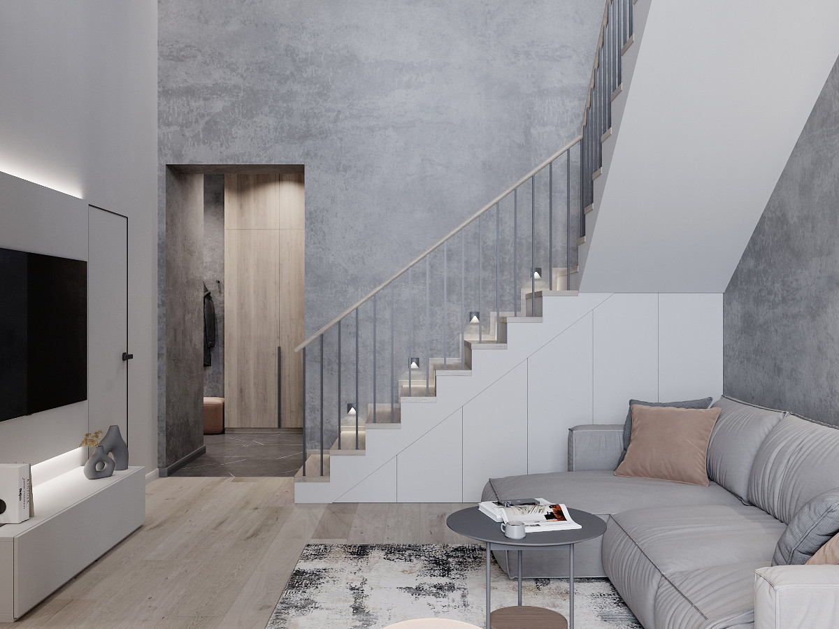 Двухуровневая квартира в ЖК Левобережный Лайф