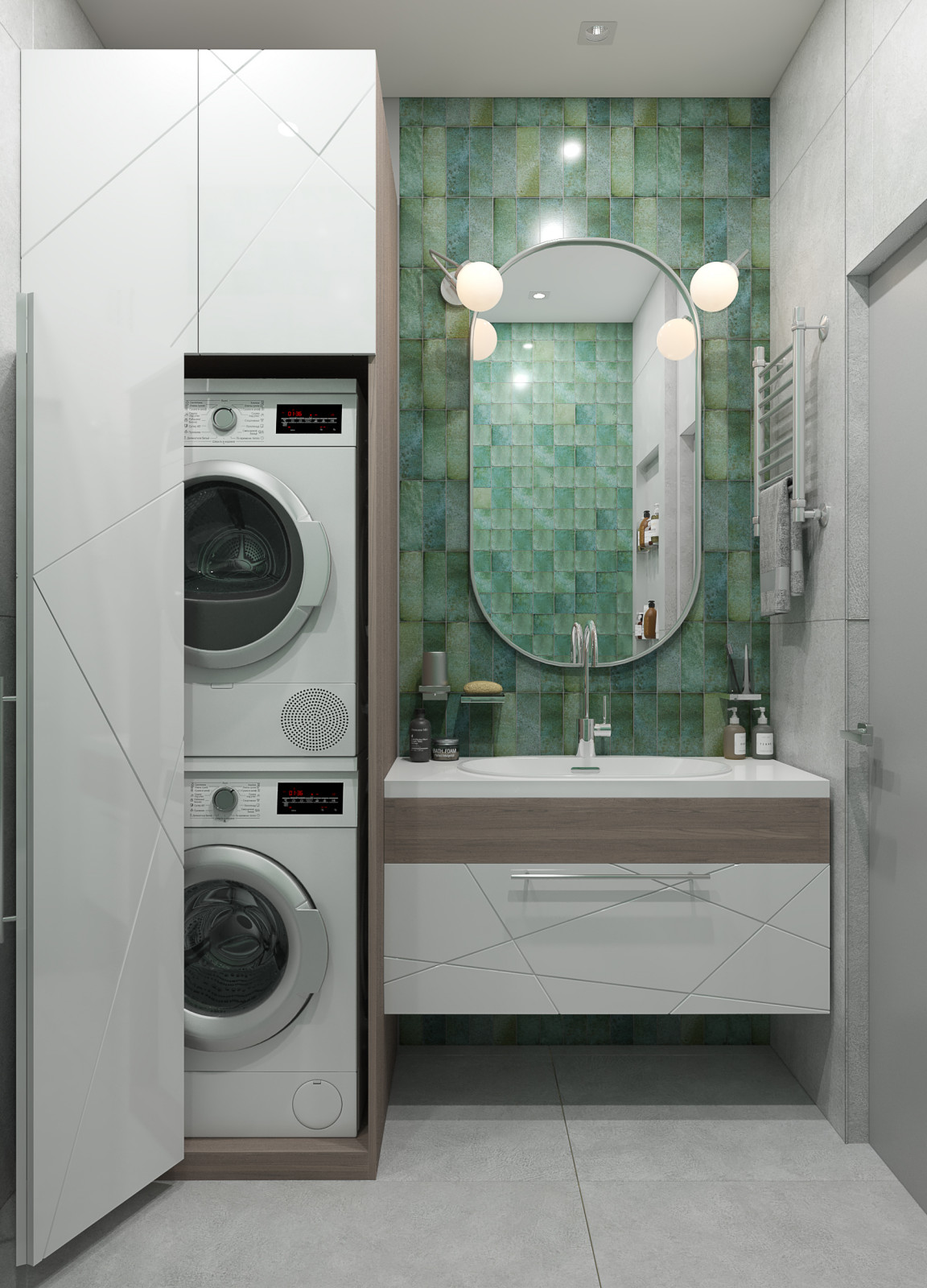 Интерьер двухкомнатной квартиры в ЖК Университетский парк