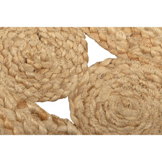 Linon Mcclure Machine Tufted Polypropylene 8'R Rug in Natural and Beige 