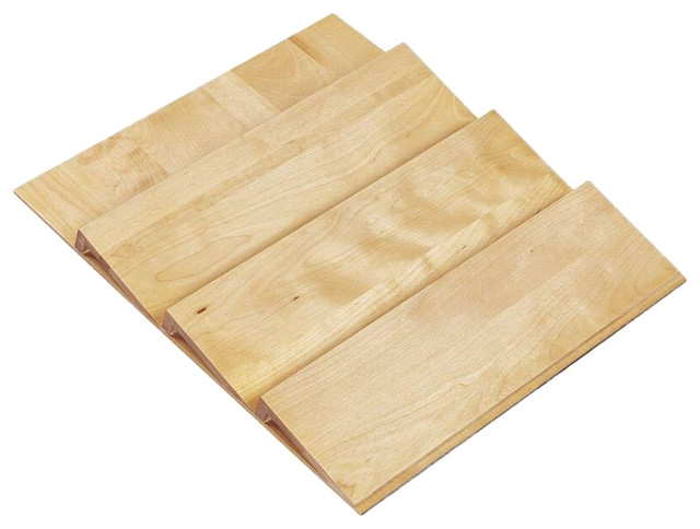 Cut To Size Insert Wood Spice Organizer For Drawers Contemporary