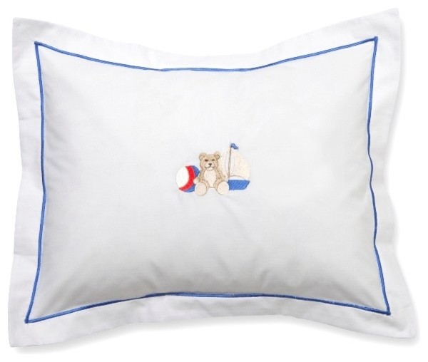 Baby Boudoir Sailor Teddy Pillow Cover, 12" x 16" Contemporary Kids