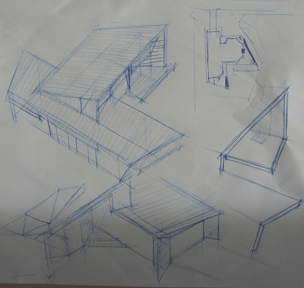 Размышление с карандашом - наброски, малоэтажные частные дома и таунхаусы