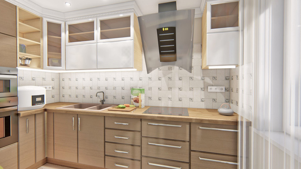 Кухня-гостиная в двухкомнатной квартире