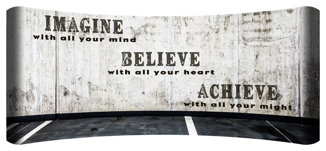Imagine Believe Achieve Hd Curved Steel Wall Art Imagine Believe Achieve Hd Curved Steel Wall Art