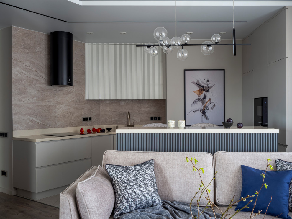 Серо-бежевый минимализм в ЖК Пушкин