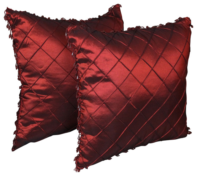 satin throw pillow