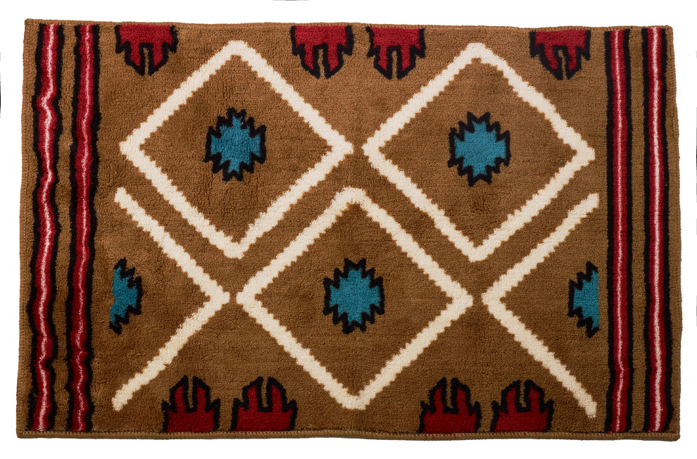 Santa Fe Rug, 24"x36" Southwestern Area Rugs by HiEnd Accents Houzz