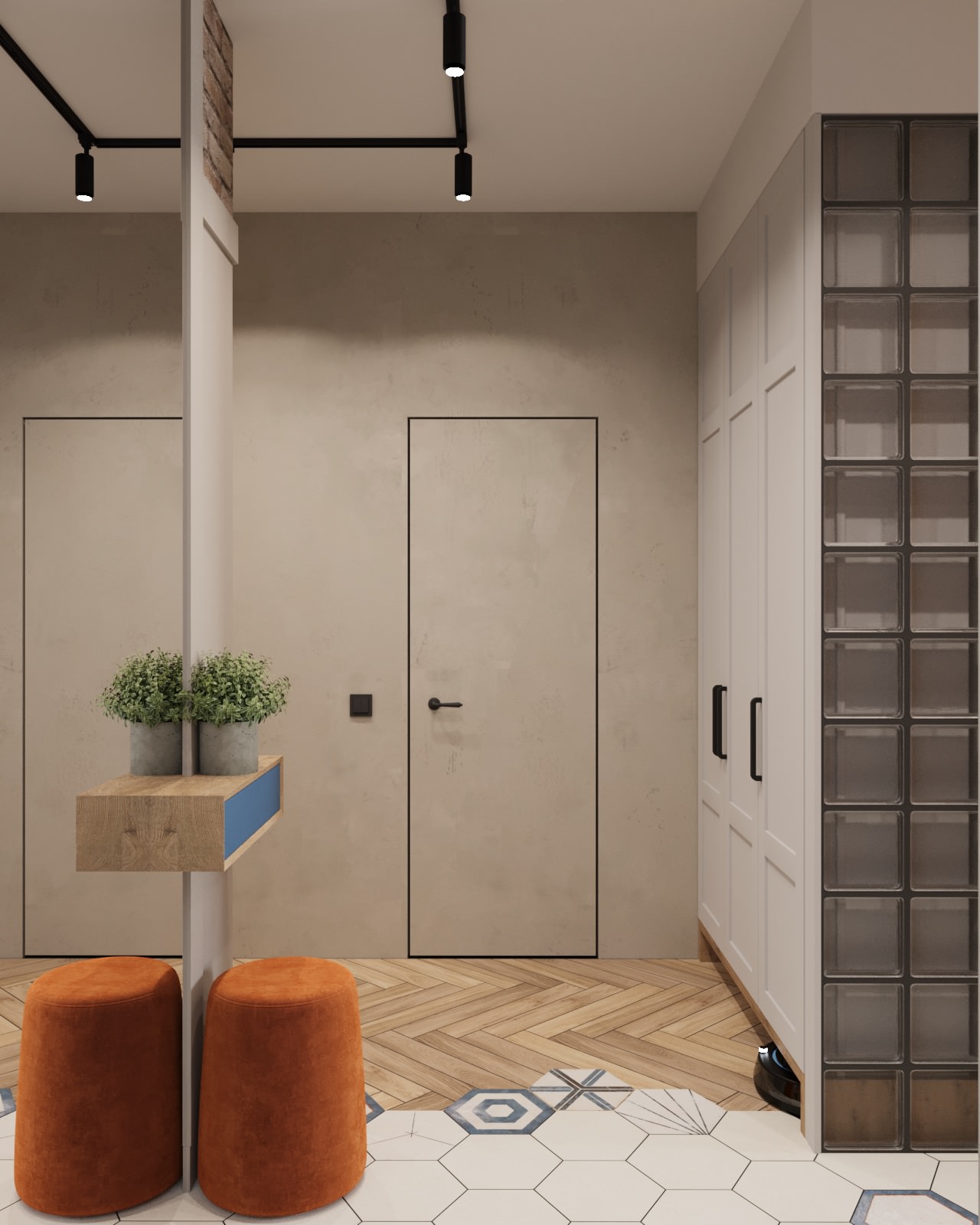 Проект квартиры для девушки 67 кв.м