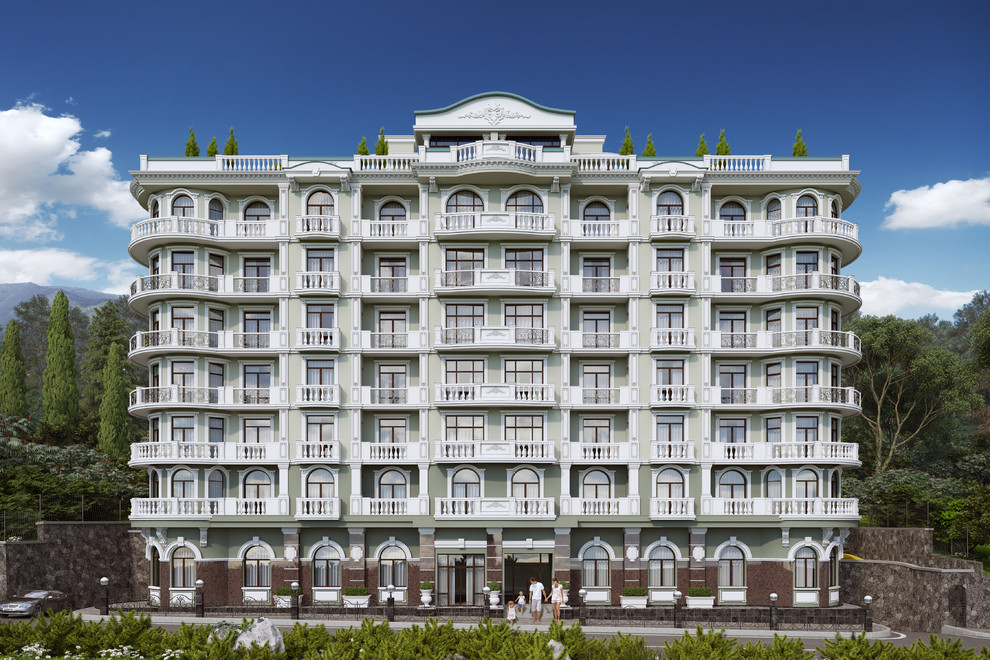 Фасад ЖК Бархатный Сезон