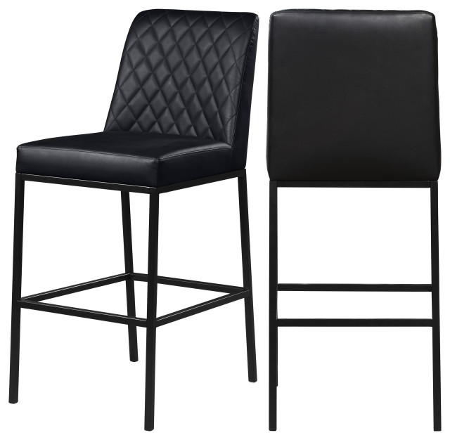 Bryce Faux Leather Bar Stool, Set of 2 - Transitional - Bar Stools And Counter Stools - by 