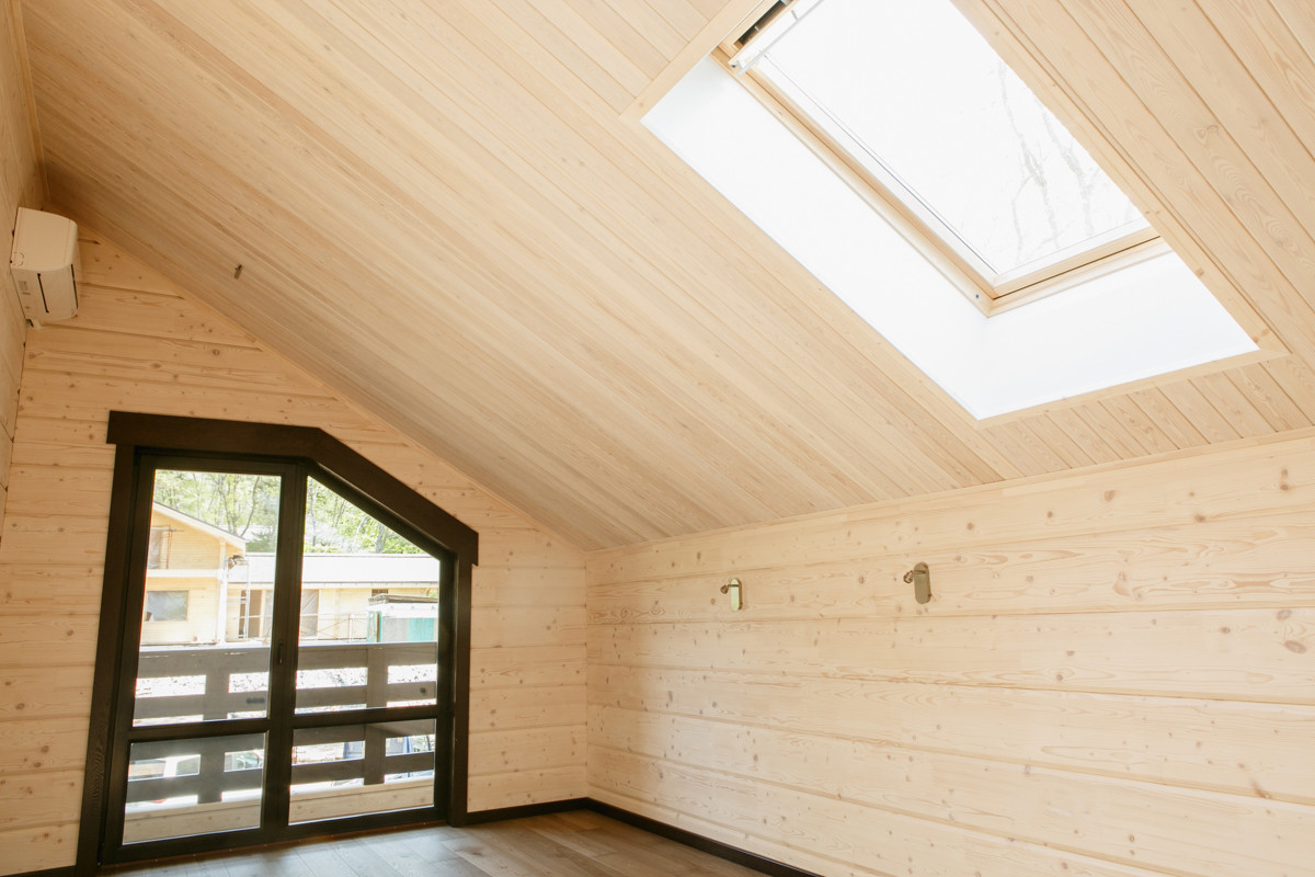 Интерьер дома из клееного бруса