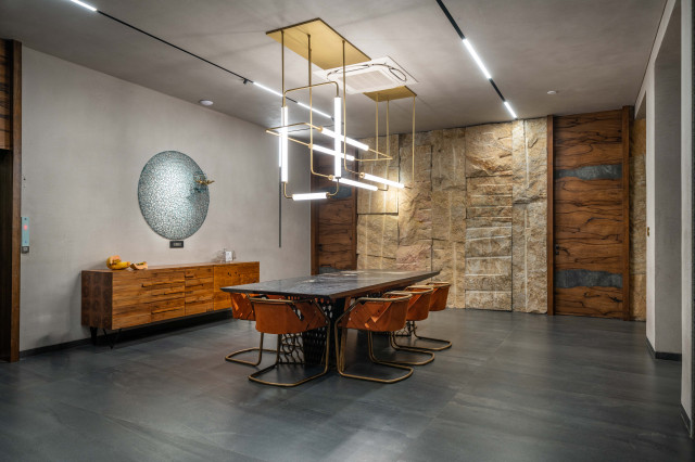 Villa 11 contemporaneo-sala-da-pranzo