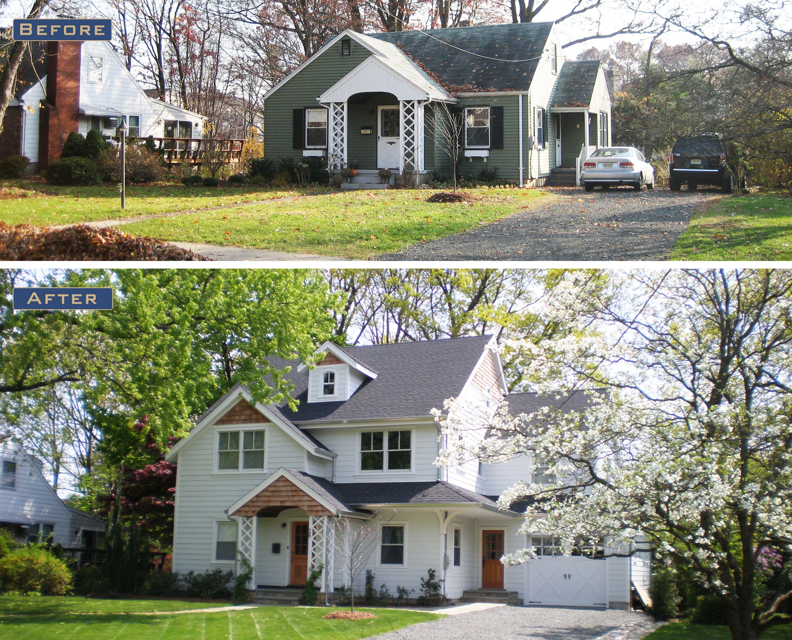 Example of an exterior home design in New York