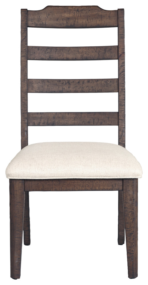 Sawmill Ladder Back Dining Side Chair, Set of 2 Rustic Dining