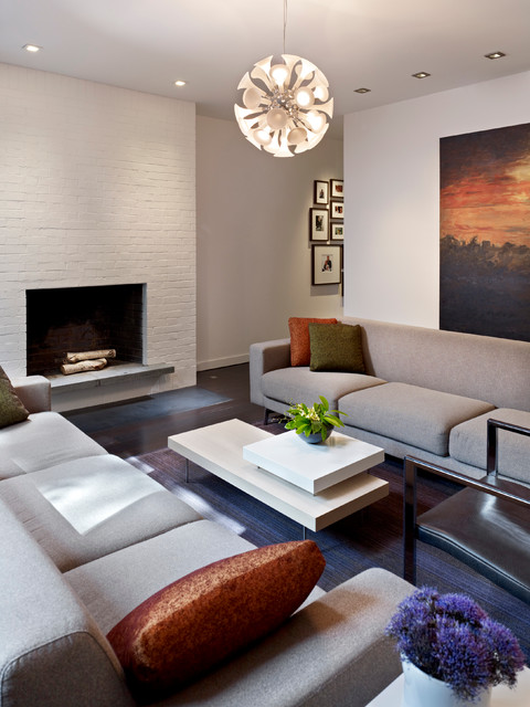 Society Hill Townhouse - Contemporary - Living Room - Philadelphia - by ...