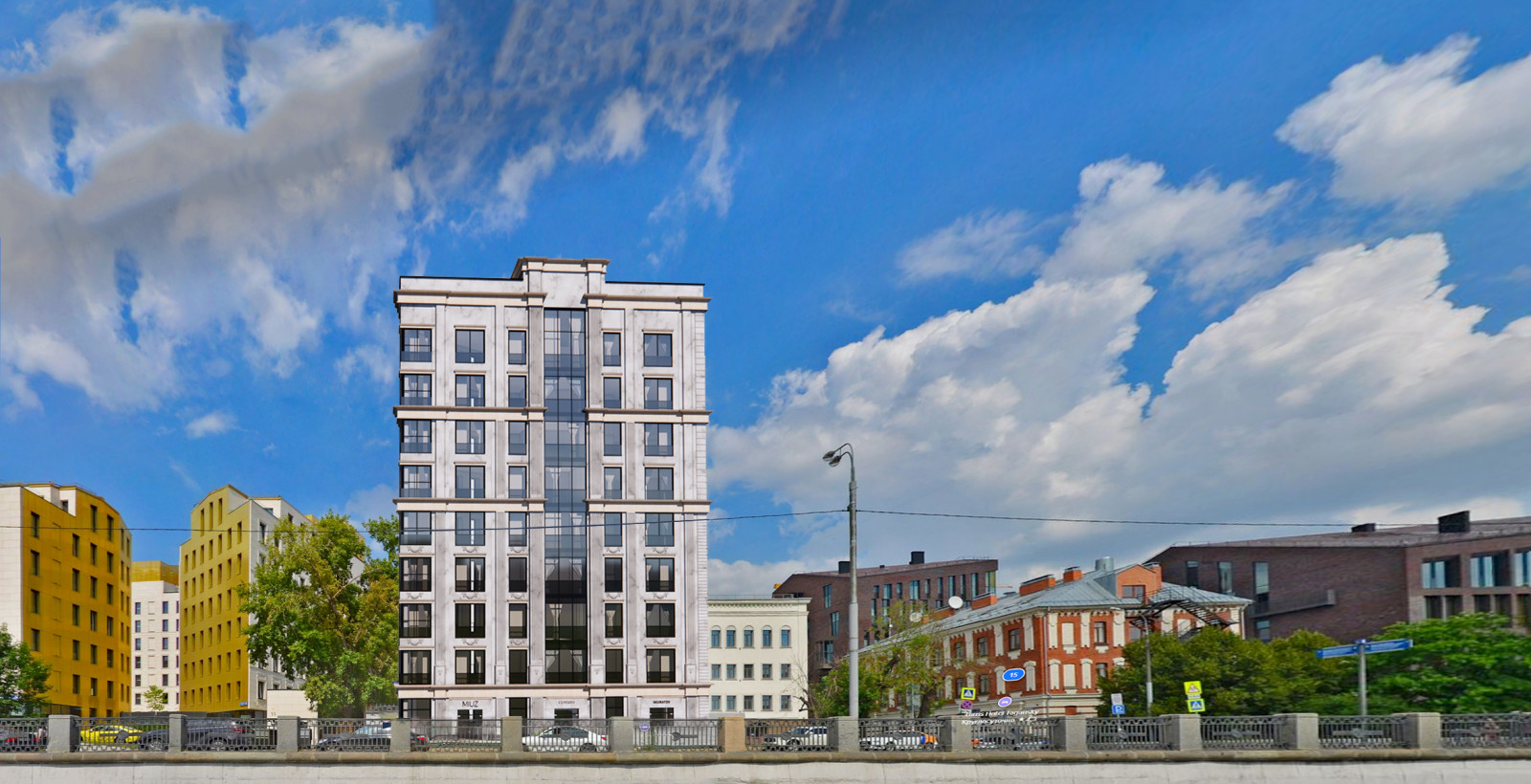 Эскизные предложения жилого дома на Серебрянической набережной. Москва