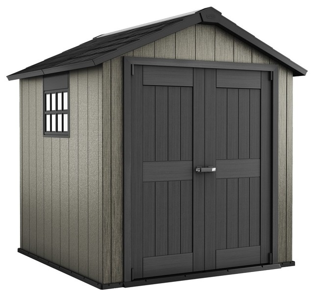 oakland 11 ft. w x 7.5 ft. d plastic storage shed