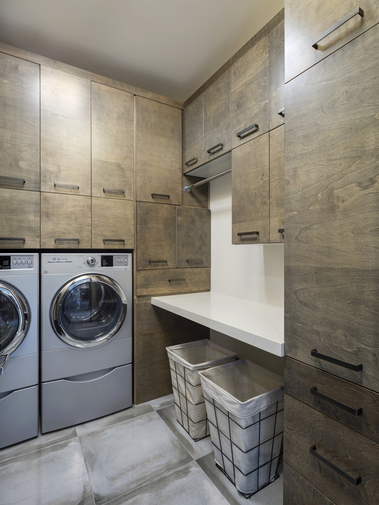 Contemporary laundry room in Salt Lake City.