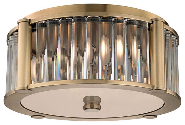Hudson Valley 9515-AGB, 3 Light Flush Mount - Transitional - Flush ...
